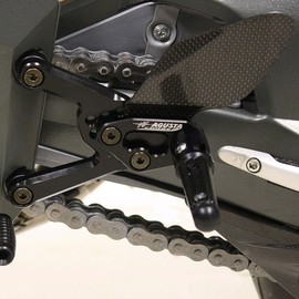 Adjustable Footrests "Strada" EV1 black (cp.)