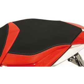 Seat passenger no-slide leather / neoprene red