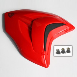 Rear seat cover in fiberglass rosso painted