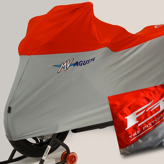 F3 675  - Bike cover embroidered Red/Silver MVAgusta F3